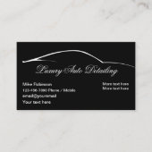 Carte De Visite Détail auto de luxe simple (Devant)