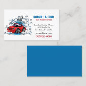 Carte De Visite Détail auto de voiture Service de lavage de voitur (Devant / Derrière)