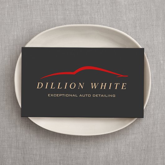 Carte De Visite Détail auto, Lave-auto automobile