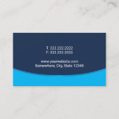 Carte De Visite Détail auto mobile Sparkling Car Wash Blue (Dos)