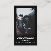 Carte De Visite Détail automatique Code QR de voiture automobile p (Devant)