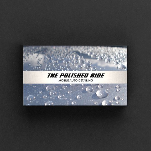 Carte De Visite Détail automatique des perles d'eau