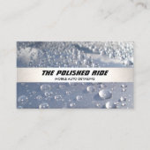 Carte De Visite Détail automatique des perles d'eau (Devant)