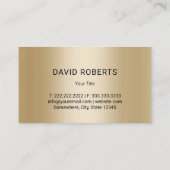 Carte De Visite Détail Automatique Gold 5 étoiles Nettoyage de voi (Dos)