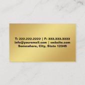 Carte De Visite Détail automatique Lave-auto Automotive Black & Go (Dos)