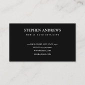 Carte De Visite Détail automatique Nettoyage automatique Réparatio (Dos)