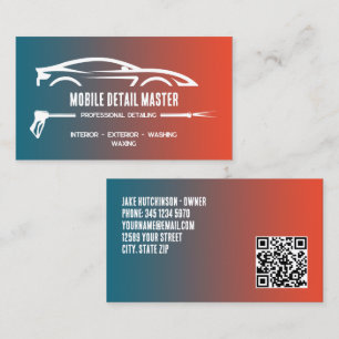 Carte De Visite Détail automatique QR personnalisé