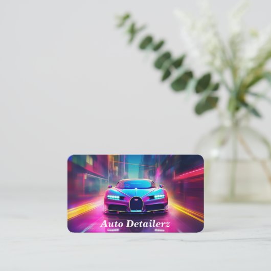 Carte De Visite Détail automatique / Réparation (Debout devant)