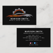 Carte De Visite Détail automatique, Réparation automatique Logo no (Devant / Derrière)