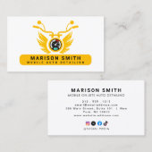 Carte De Visite Détail automatique, Réparation automatique Logo no (Devant / Derrière)