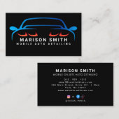 Carte De Visite Détail automatique, Réparation automatique Logo no (Devant / Derrière)