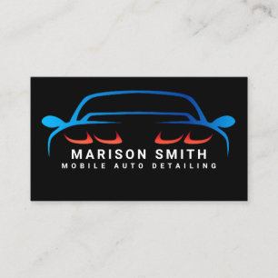 Carte De Visite Détail automatique, Réparation automatique Logo no