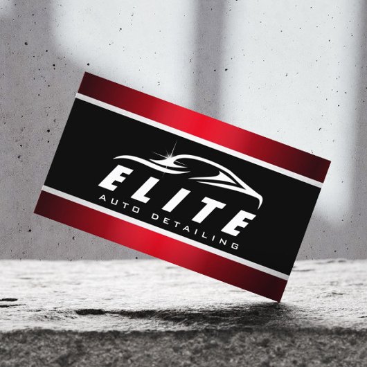 Carte De Visite Détail automatique Spa automatique moderne Black R