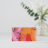 Carte De Visite "Détail d'arbre de myrtille " (Debout devant)