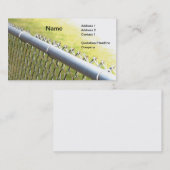 Carte De Visite détail de clôture d'une clôture de chaîne métalliq (Devant / Derrière)