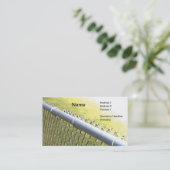 Carte De Visite détail de clôture d'une clôture de chaîne métalliq (Debout devant)