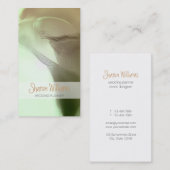 Carte De Visite Détail de la fleur romantique (Devant / Derrière)