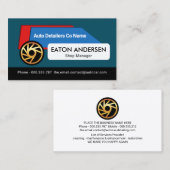 Carte De Visite Détail de la plaque de voiture Creative (Devant / Derrière)