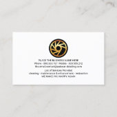 Carte De Visite Détail de la plaque de voiture Creative (Dos)