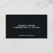 Carte De Visite Détail de la voiture mobile (Dos)