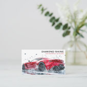 Carte De Visite Détail de la voiture professionnelle moderne netto (Debout devant)