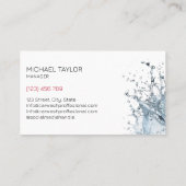 Carte De Visite Détail de la voiture professionnelle moderne netto (Dos)