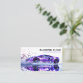 Carte De Visite Détail de la voiture professionnelle moderne netto (Debout devant)