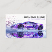 Carte De Visite Détail de la voiture professionnelle moderne netto (Devant)