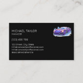 Carte De Visite Détail de la voiture professionnelle moderne netto (Dos)