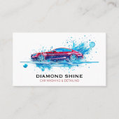 Carte De Visite Détail de l'auto de lavage automobile professionne (Devant)