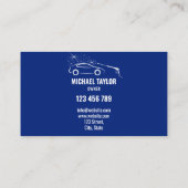 Carte De Visite Détail de l'auto de lavage de pression du service  (Dos)