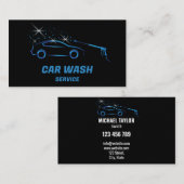 Carte De Visite Détail de l'auto de lavage de pression du service  (Devant / Derrière)