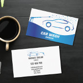 Carte De Visite Détail de l'auto de lavage de pression du service 