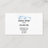 Carte De Visite Détail de l'auto de lavage de pression du service  (Dos)