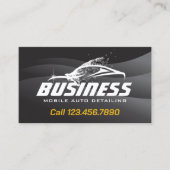 Carte De Visite Détail de l'auto mobile moderne Black Automotive (Devant)