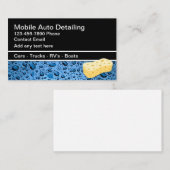 Carte De Visite Détail de l'eau mobile automatique laisse tomber l (Devant / Derrière)