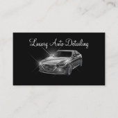 Carte De Visite Détail de voiture automobile de luxe classique (Devant)