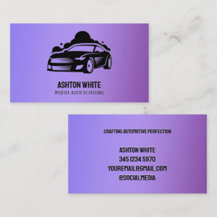Carte De Visite Détail de voiture violet