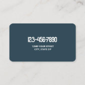 Carte De Visite Détail du véhicule (Dos)