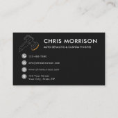 Carte De Visite Détail du véhicule élégant Logo du Bouclier Profes (Dos)