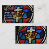 Carte De Visite Détail en verre souillé (Devant / Derrière)