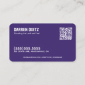 Carte De Visite Détaillant automatique QR (Dos)