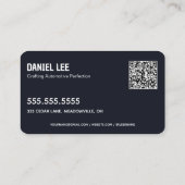 Carte De Visite Détaillant automatique 🔝 QR personnalisé (Dos)