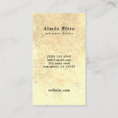 Carte De Visite Détaillant d'antiquités de Fauteuil Provincial vin (Dos)