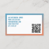 Carte De Visite Détaillant de voiture QR (Dos)