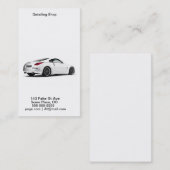 Carte De Visite Détailler de voiture (Devant / Derrière)
