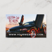 Carte De Visite Détailler fait sur commande frais de voiture (Devant)