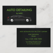 Carte De Visite Détailler puissant d'automobile (Devant / Derrière)