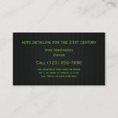 Carte De Visite Détailler puissant d'automobile (Dos)