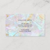 Carte De Visite détails de fausse feuille FAUX opale stone (Dos)